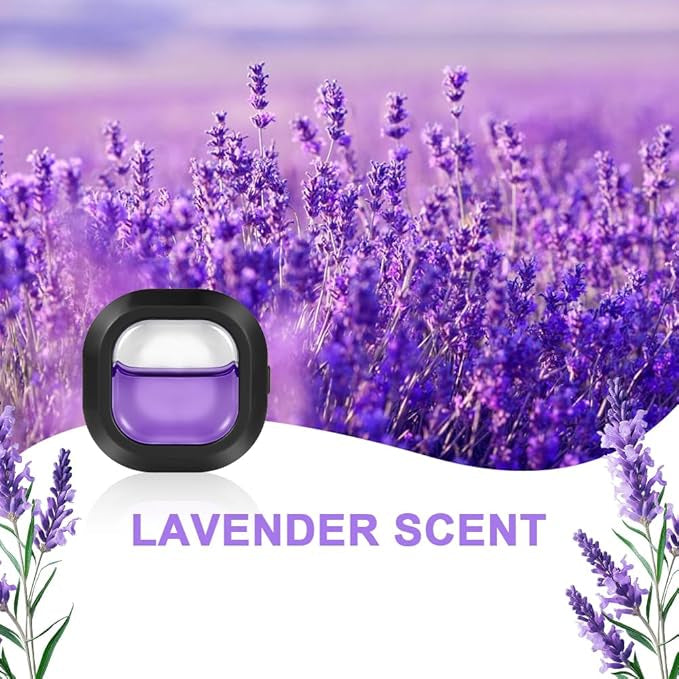 Auto Air Outlet Aromatherapy Clip with Premium Essential Oils | مشبك تعطير السيارة بزيوت عطرية فاخرة لإزالة الروائح وإنعاش الأجواء