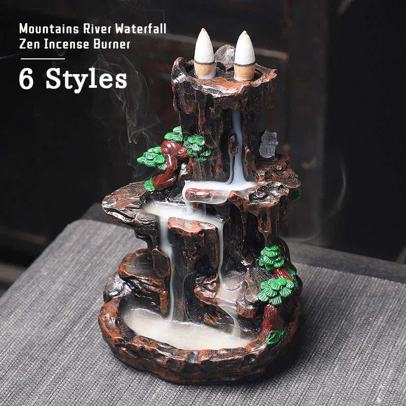 Mountain River Waterfall Backflow Incense Burner – ceramic and resin

Backflow incense fountain for meditation, relaxation, and home décor

Aromatic incense burner with waterfall smoke effect