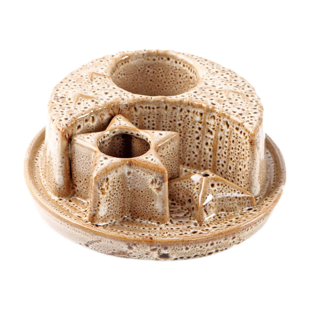 4-in-1 ceramic incense burner, incense sticks, cone incense, Palo Santo, tea light candles, meditation, aromatherapy, home décor, spiritual décor | مبخرة سيراميك 4 في 1، أعواد بخور، مخاريط البخور، خشب بالو سانتو، شموع صغيرة، التأمل، العلاج بالعطور، ديكور منزلي، ديكور روحاني