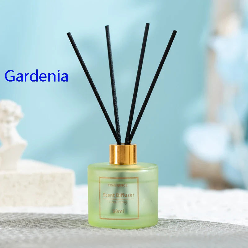 موزع ريد 50مل مستوحى من فنادق هيلتون وماريوت، زيوت عطرية فاخرة، أعواد موسعة، عطر مستمر وطويل الأمد، للمنزل والمكتب | 50ml Hilton & Marriott Inspired Reed Diffuser, Premium Essential Oils, Expanding Reeds, Long-Lasting Home & Office Fragrance