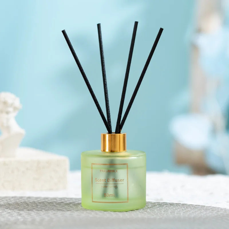 موزع ريد 50مل مستوحى من فنادق هيلتون وماريوت، زيوت عطرية فاخرة، أعواد موسعة، عطر مستمر وطويل الأمد، للمنزل والمكتب | 50ml Hilton & Marriott Inspired Reed Diffuser, Premium Essential Oils, Expanding Reeds, Long-Lasting Home & Office Fragrance