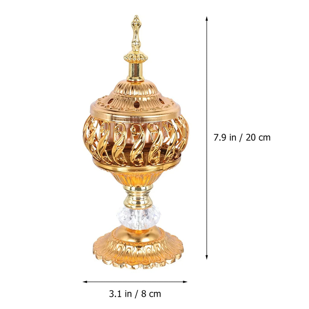 Bakhoor Incense Burner, Arab-style Metal Censer, Bakhoor Burner, Charcoal Tablet Burner, Incense Stick & Cone Holder, مبخرة بخور، مبخرة معدنية عربية، حاملة أعواد ومخاريط البخور، مبخرة فحم