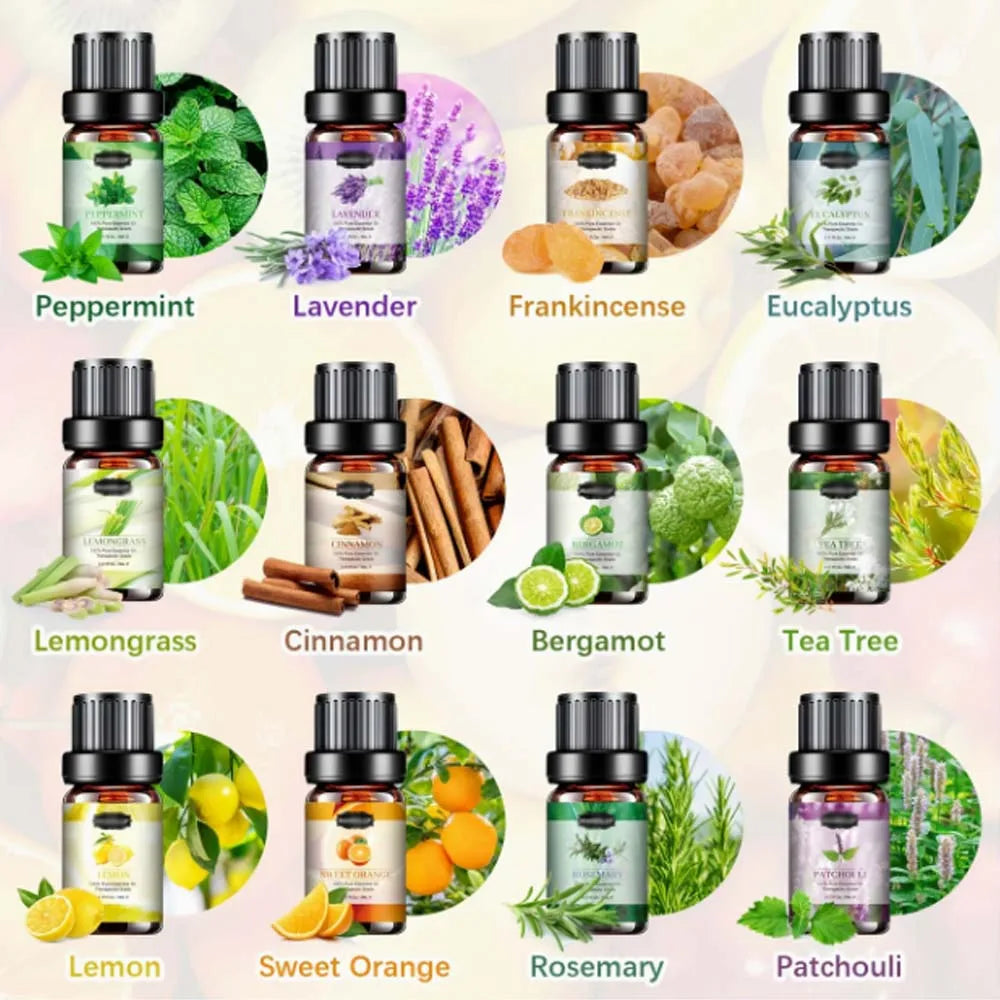 30-piece natural essential oils set – 100% pure therapeutic grade

Essential oils gift set for aromatherapy, massage, and self-care

Compact 10ml plant-based essential oils for home and wellness