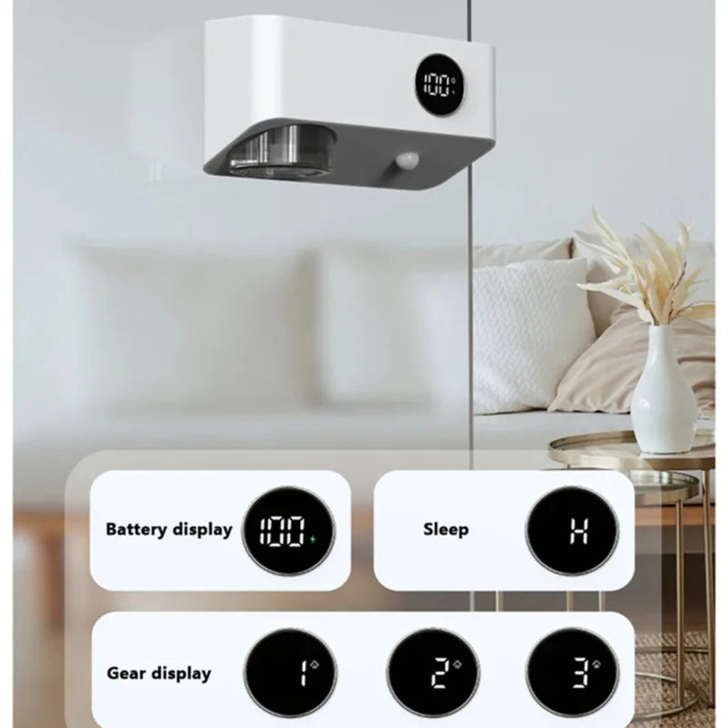 Smart Induction Aromatherapy Machine – Wall-Mounted Automatic Essential Oil Diffuser  جهاز ناشر العطور الذكي بالاستشعار، ناشر زيت عطري أوتوماتيكي معلق على الحائط