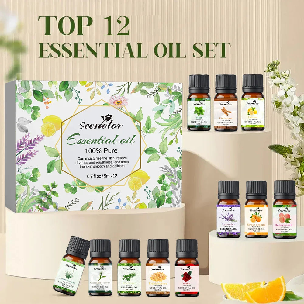 30-piece natural essential oils set – 100% pure therapeutic grade

Essential oils gift set for aromatherapy, massage, and self-care

Compact 10ml plant-based essential oils for home and wellness