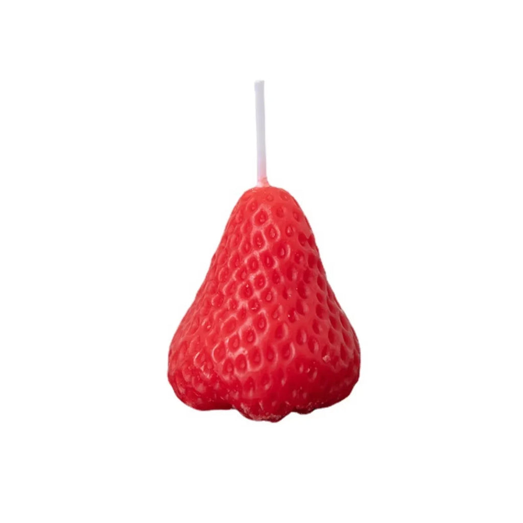 Strawberries-Shaped Aromatherapy Candles – Scented Event Candles | شموع عطرية بشكل فراولة، شموع معطرة للمناسبات